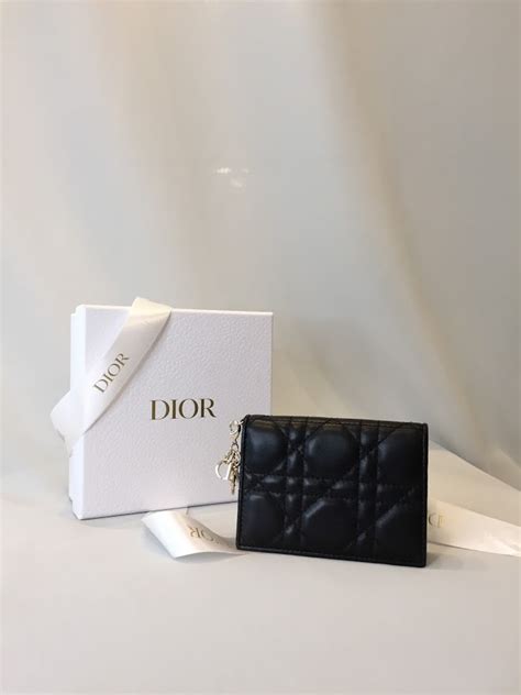 dior flap card holder|lady Dior flap card holder.